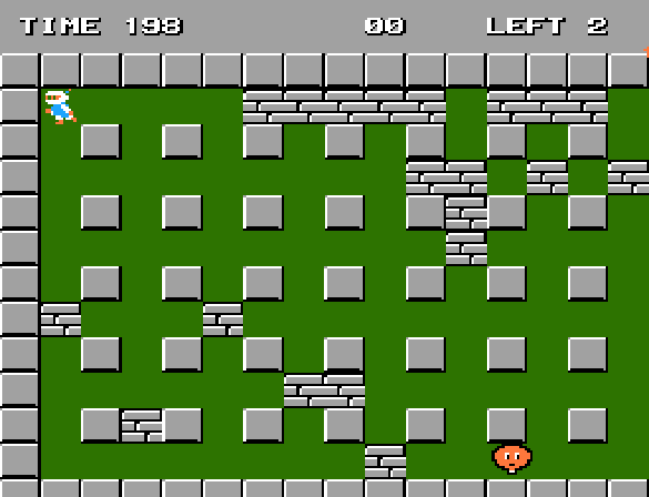 Bomberman - NES game screenshot (1985) by Hudson Soft